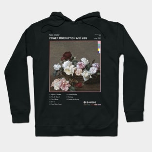 New Order - Power Corruption and Lies Tracklist Album Hoodie